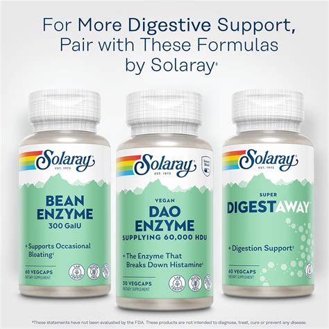 SOLARAY DAO Enzyme - Digestive Enzyme That Breaks India | Ubuy