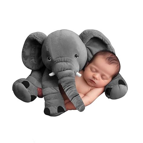 Buy Sherni Large Polyester Elephant Plush Toy - Fibre Filled Stuffed ...