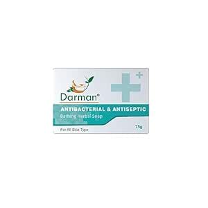 Buy DARMAN Antibacterial & Antiseptic Bathing Herbal Soap 75g. (Pack of ...