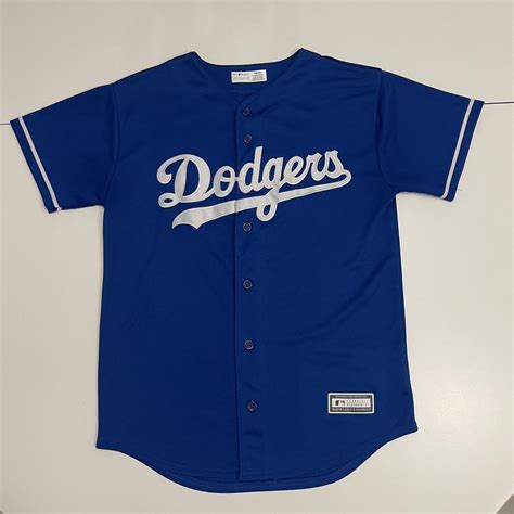 Majestic Los Angeles Dodgers Blue Jersey Size Youth... - Depop