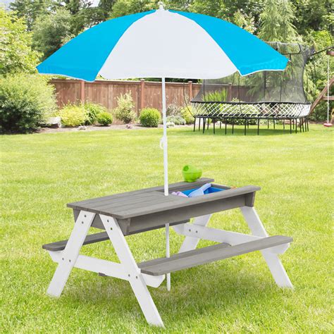 Childrens picnic on sale bench with umbrella