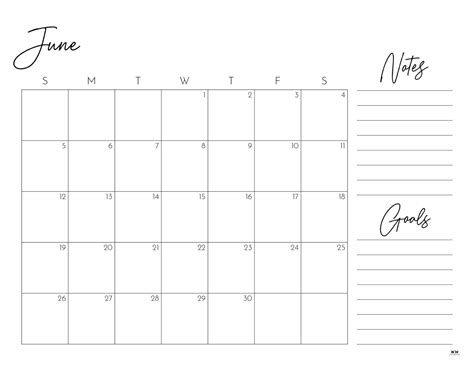 June 2022 Calendars - 25 FREE Printables | Printabulls