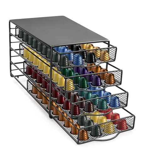 INDIAN DECOR 28438 Coffee Pods Holder for Nespresso OriginalLine - 4 ...