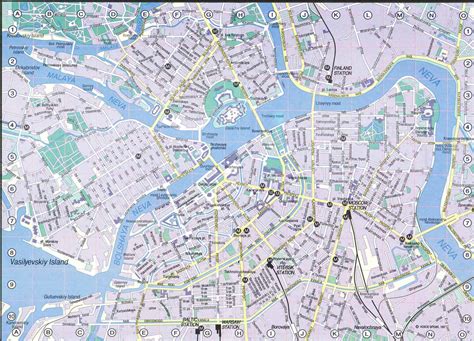 Map Of Downtown St Petersburg