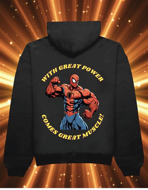 Spider Man Body Builder - Hoodie – Epic Tee Fusion