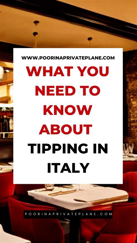 What you need to know about tipping in italy – Artofit