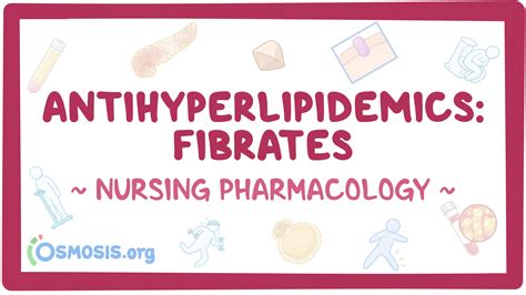 Antihyperlipidemics - Fibrates: Nursing pharmacology: Video, Causes ...