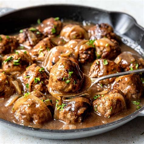 Amazing Beef Meatballs and Gravy