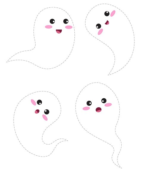 Halloween Ghost Template - 20 Free PDF Printables | Printablee