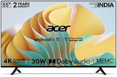 Acer 139 cm (55 inches) I Series 4K Ultra HD Android Smart LED TV ...