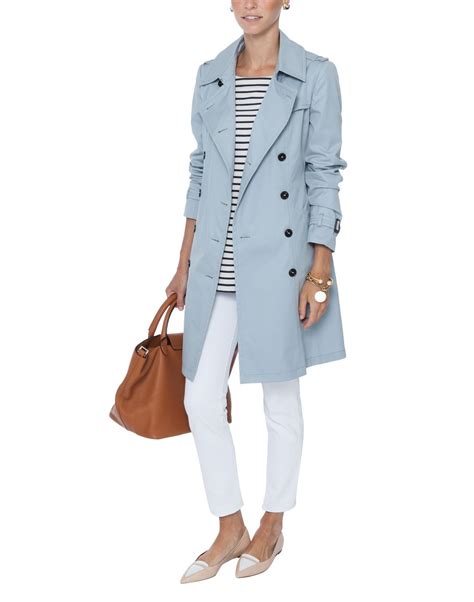 Victor Light Blue Trench Coat by Weekend MaxMara on Halsbrook | Light ...