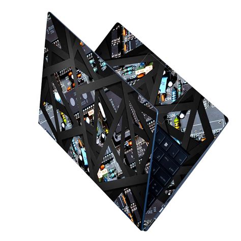 Shop Grey Bars on Multicolor Motherboard Laptop Skin | Buy Online Now ...