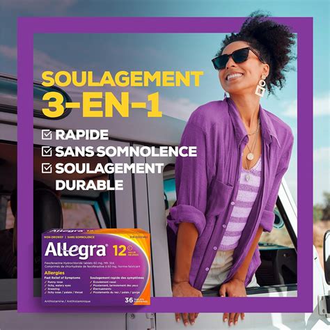 Allegra 12 Hour Allergy Medication Non Drowsy Fast Multi-Symptom Allergy Relief Medicine for ...
