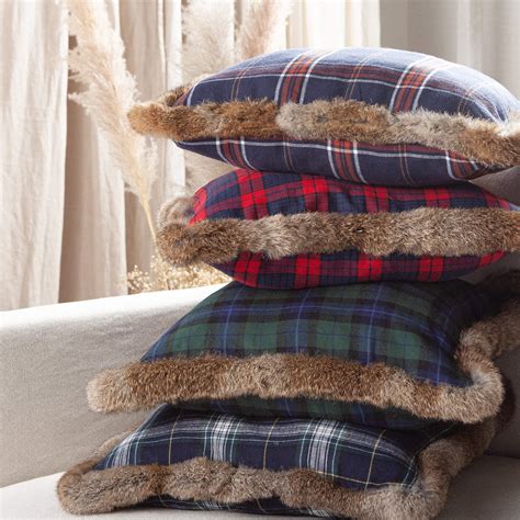 Winter Plaid Throw Pillows at Jack Belser blog