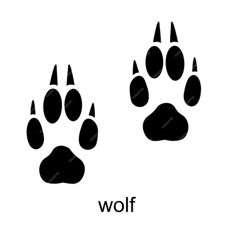 Wolf Tracks Clip Art