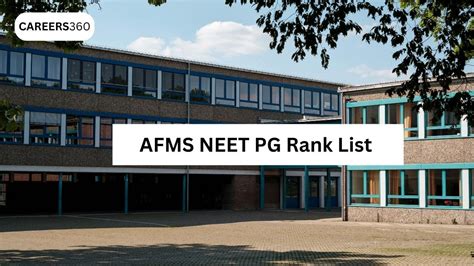 AFMS NEET PG Rank List 2025: Download PG Rank List PDF