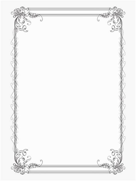 Clipart Border Computer - Picture Frame, HD Png Download - kindpng
