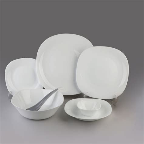 White Melamine Dinnerware Set 26 Pieces - ShopiPersia