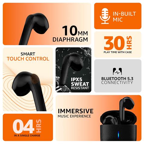 Open Box Wale - amazon basics True Wireless in-Ear Earbuds with Mic ...