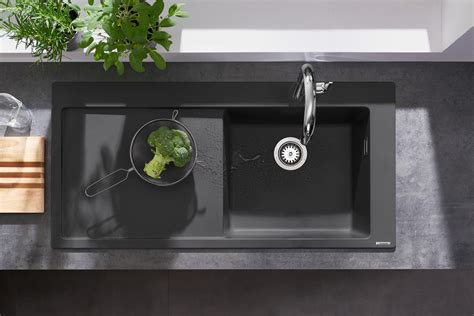 hansgrohe Sinks: S51, S514-F450 Built-in sink 450 with drainboard left ...