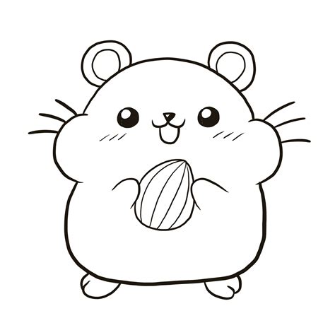 squirrel cartoon doodle kawaii anime coloring page cute illustration ...