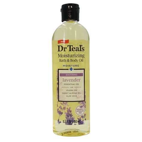Dr Teals Moisturizing Bath and Body Oil Soothing Lavender 8.8 Oz ...