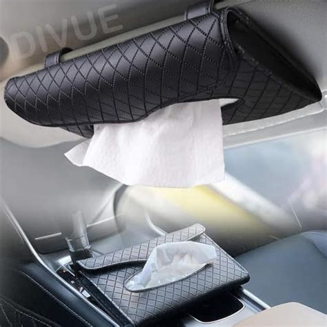 PANIXIA Tissue Papers Holder for Car | Car Sun Visor Tissue Box Holder ...