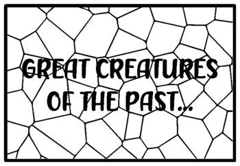 GREAT CREATURES OF THE PAST..., Dinosaur Activity, Back to School ...