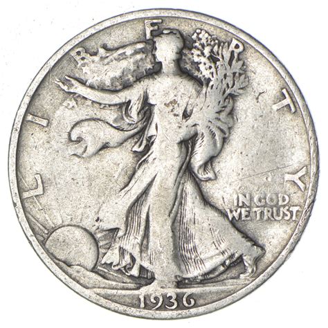 Difficult - 50c 1936-S Walking Liberty Half Dollar - Tough Mint Mark ...