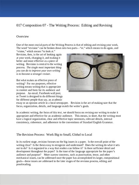 Image result for The Difference Between Editing and Revising