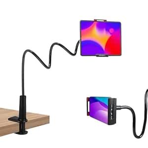 Ltheifaa Tablet Stand Holder for Bed, Gooseneck Mount Stand Clip ...