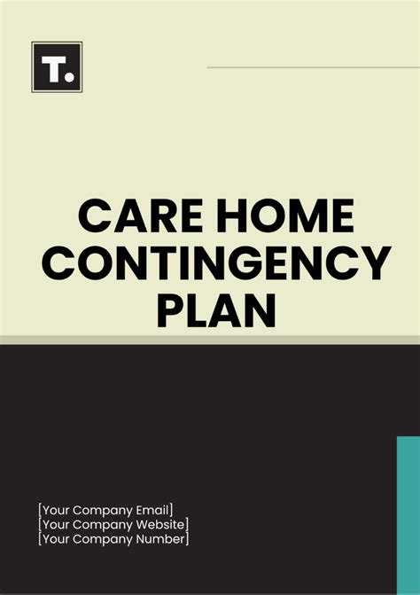 Free Care Home Contingency Plan Template to Edit Online