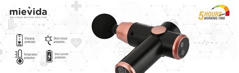 Mievida Fit Mini Pro Portable Electric Body Massager Gun | Deep Tissue ...