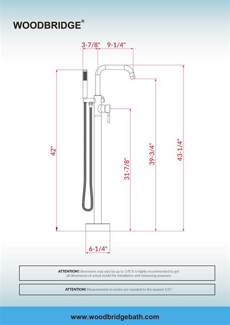 ᐅ【WOODBRIDGE F0070BNDR Contemporary Single Handle Floor Mount ...