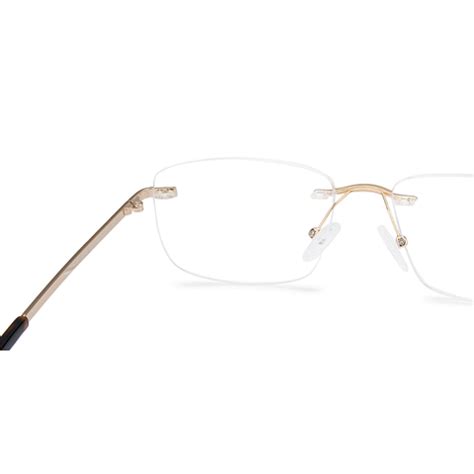 Buy Gold Tortoise Rimless Rectangle Vincent Chase SLEEK STEEL VC E11789 ...