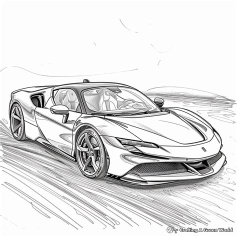 Ferrari Sf90 Colouring