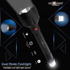 Daily Needs Shop Emergency Rechargeable Torch 2 in 1 Long Range Beam 4 ...