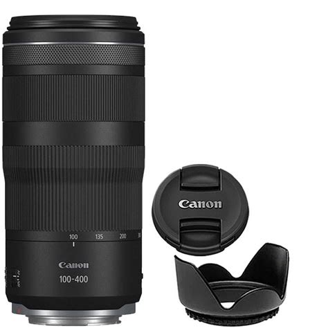Canon RF 100-400mm f/5.6-8 IS USM Lens with Hood & Lens Cap, RF-Mount ...