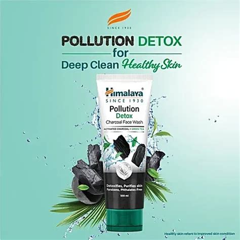 Himalaya Pollution Detox Charcoal Face Wash 100 Ml