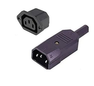Amazon.in: Buy UK Traders 3 Pins Terminals Panel Mount IEC C14 Male C13 ...