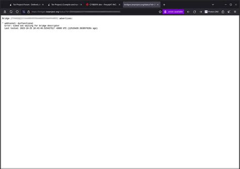 Solved by Gus Edit: changed to functional but cant connect still TUNNEL ...