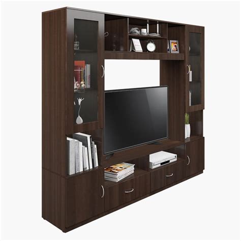 Buy Helios Telly Entertainment Wall Unit - Brown from Helios by Home ...