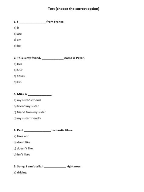 Image result for Example of Placement Test