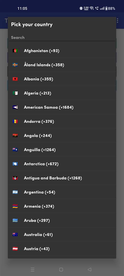 Country Language Json