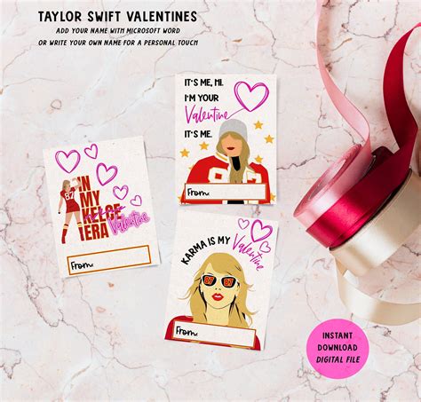 Taylor Swift Valentine's Day Cards, Taylor Swift and Travis Kelce ...