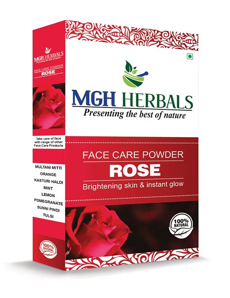 MGH Herbals Organic Rose Petal Powder - 100g | Rosa indica for Facial ...