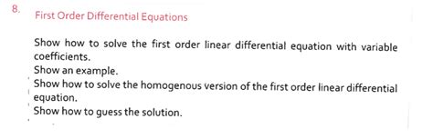 Image result for Solve First Order Differential Equations