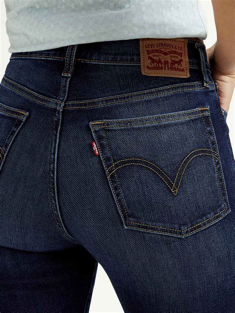 Women's Navy Blue Straight Fit High Rise Jeans – Levis India Store