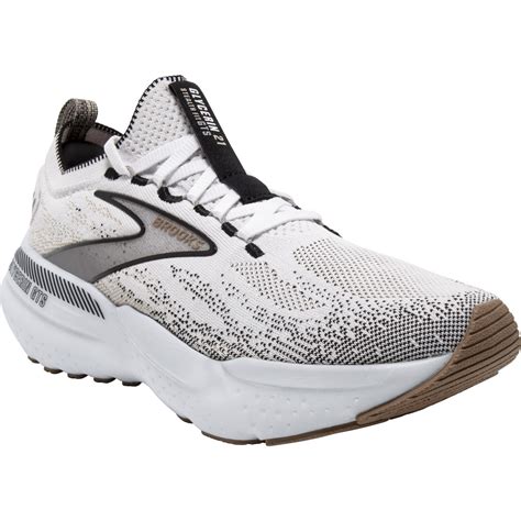 Brooks Glycerin Stealthfit GTS 21 - Womens Running Shoes - White/Grey ...