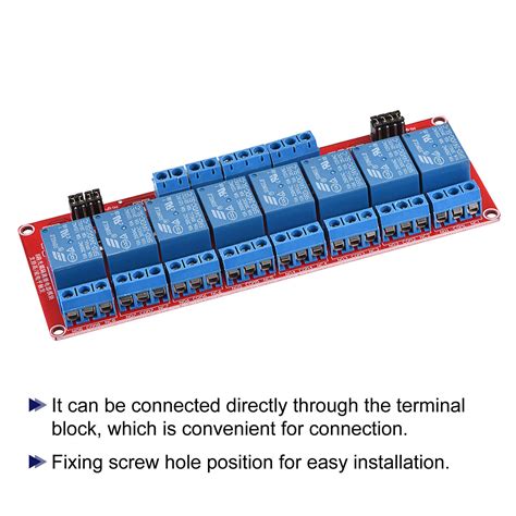 Relay Module 8 Channel 24V High Low Level Trigger | Ubuy India